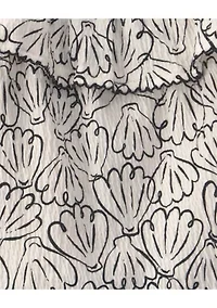Toddler Girls Seashell Print Shirt and Shorts Set