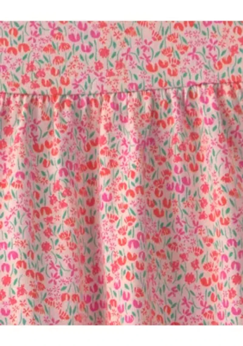 Toddler Girls Floral Shirt and Shorts Set