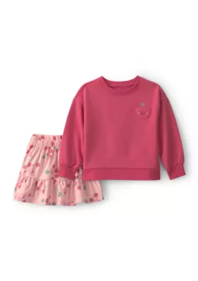 Toddler Girls 2 Piece Skirt Set