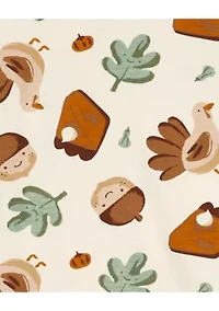 Boys 4-7 Thanksgiving Printed Pajama Set