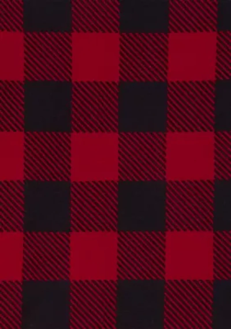 Boys 4-10 Buffalo Plaid Printed Pajama Set
