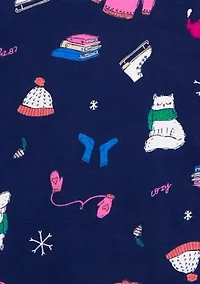 Girls 4-6x Winter Access Thermal 4 Piece Pajama Set