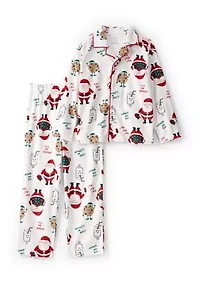 Boys 4-7 Santa Coat Set