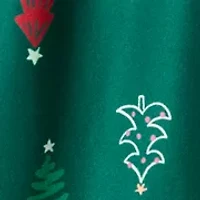 Girls 7-16 Christmas Trees Printed Nightgown Set