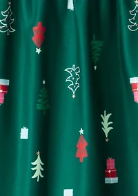 Girls 7-16 Christmas Trees Printed Nightgown Set