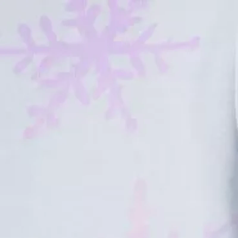 Girls 7-16 Snowflake Printed 4 Piece Pajama Set