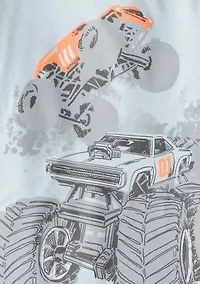 Boys 4-7 4 Piece Truck Pajama Set