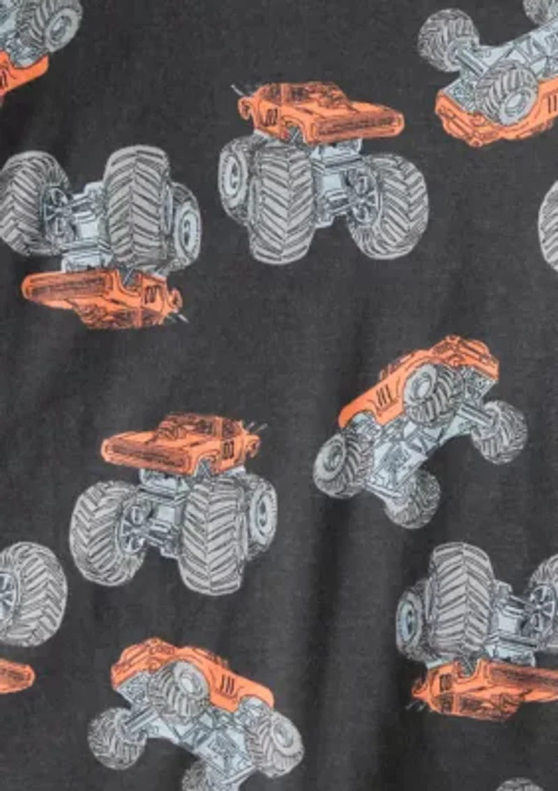 Boys 4-7 4 Piece Truck Pajama Set