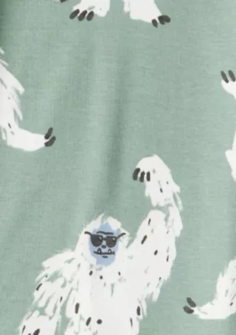 Boys 8-20 Yeti Printed Four Piece Pajama Set