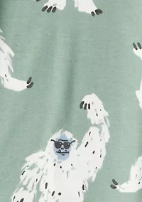 Boys 8-20 Yeti Printed Four Piece Pajama Set