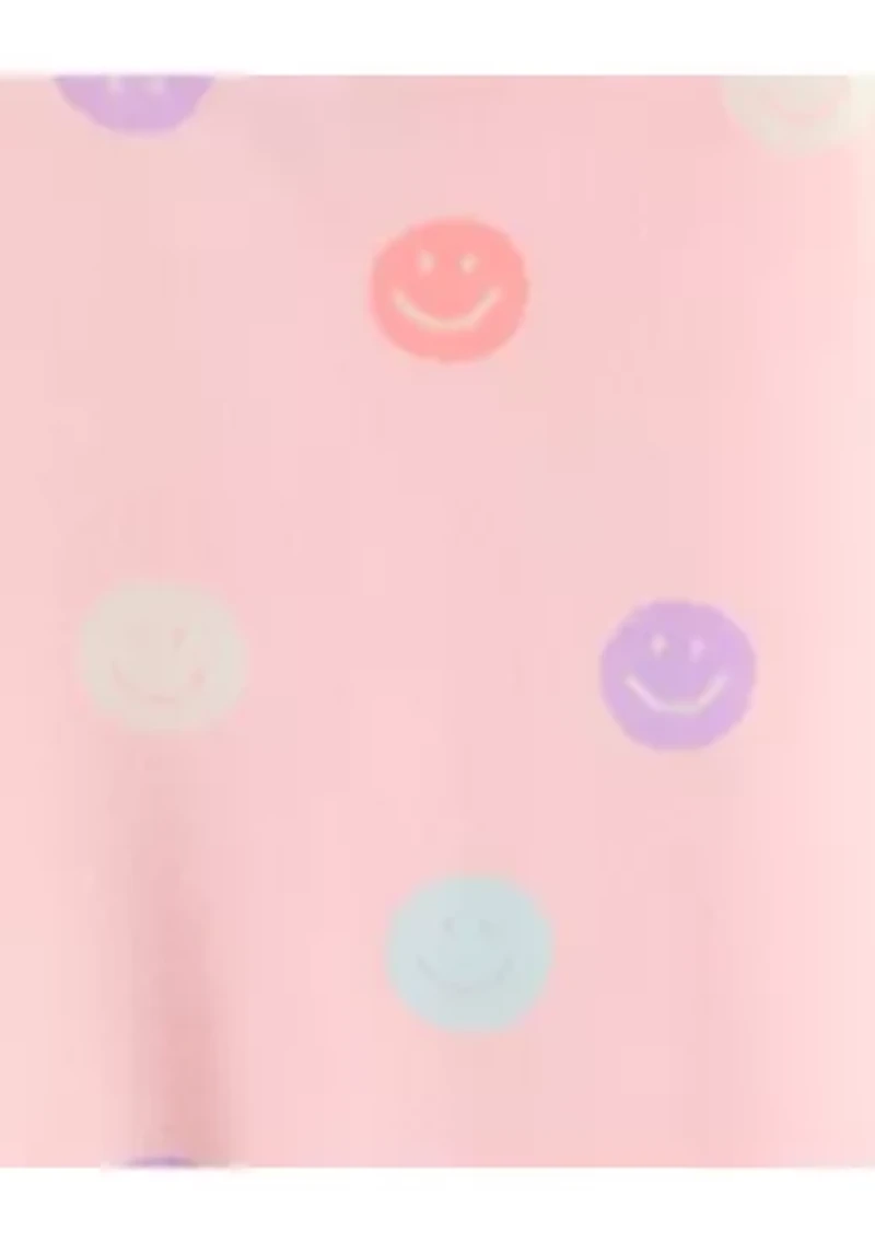 Girls 4-6x Smiley Pajama Set