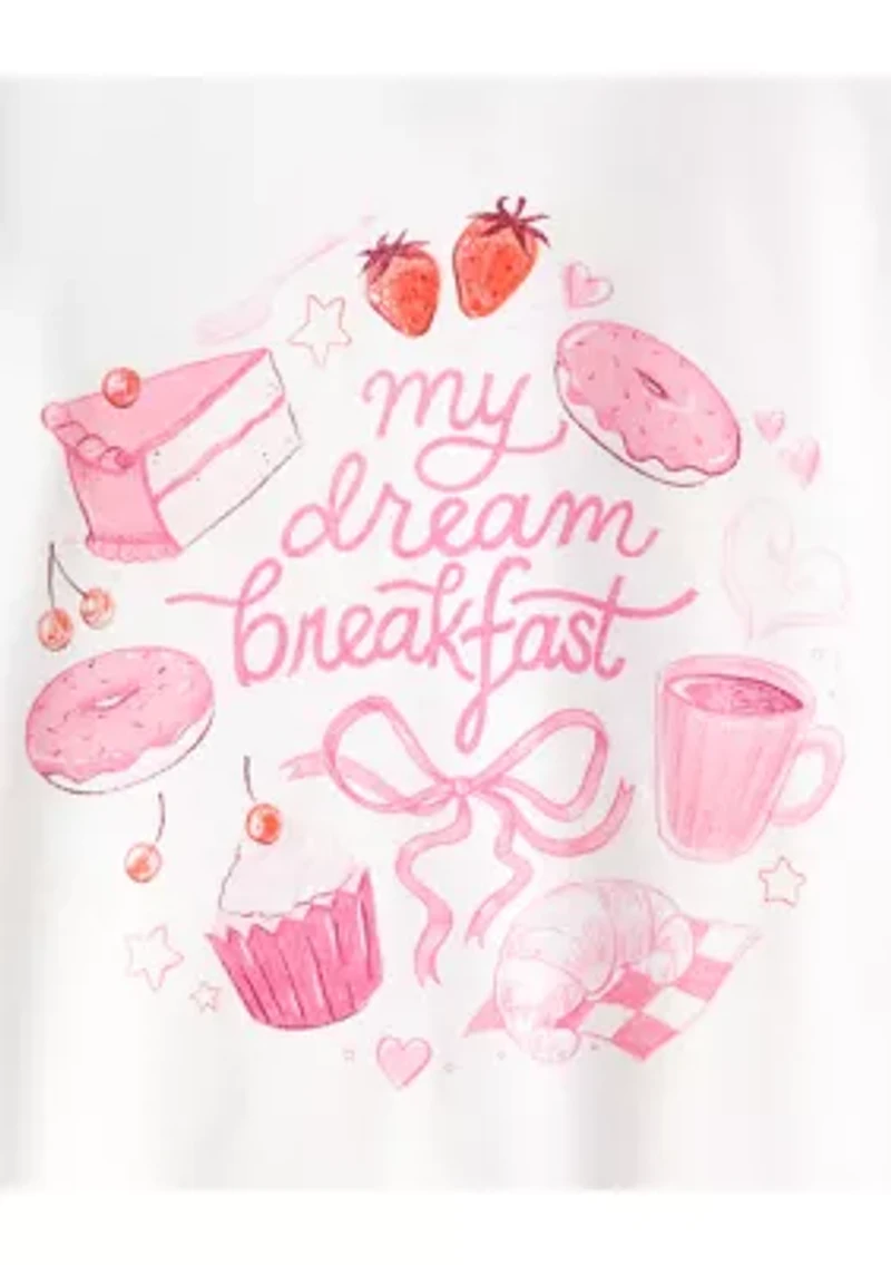 Girls 4-6x Breakfast 4-Piece Pajama Set
