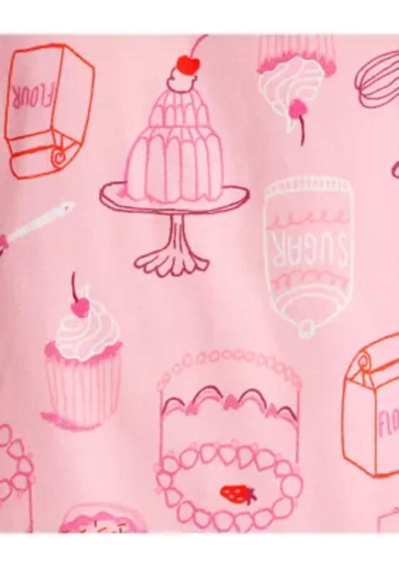 Girls 4-6x Breakfast 4-Piece Pajama Set