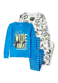 Boys 4-7 Gamer 4-Piece Pajama Set