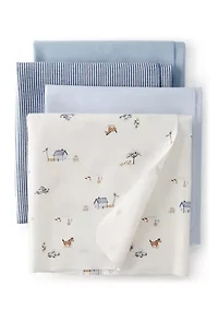 Baby Boys Blankets - 4 Pack