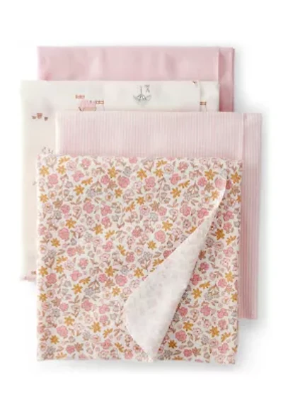 Baby Girls Blankets - 4 Pack