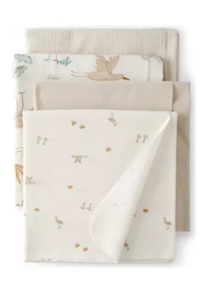 Baby Set of 4 Blankets 