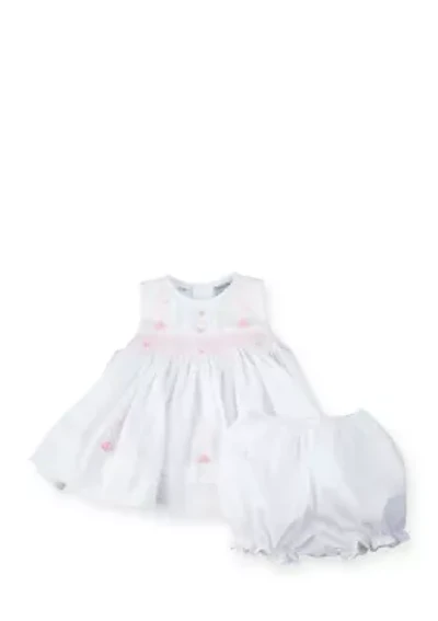 Hand Embroidered Dress and Bloomers