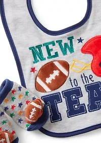 Baby "New To Team" Bib and Socks Set 
