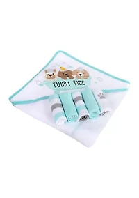 Baby Hooded Towel Washcloths 6 Piece Set