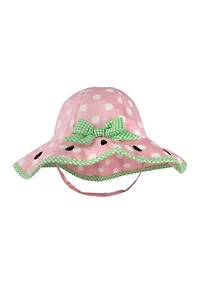 Watermelon Gingham Sun Hat