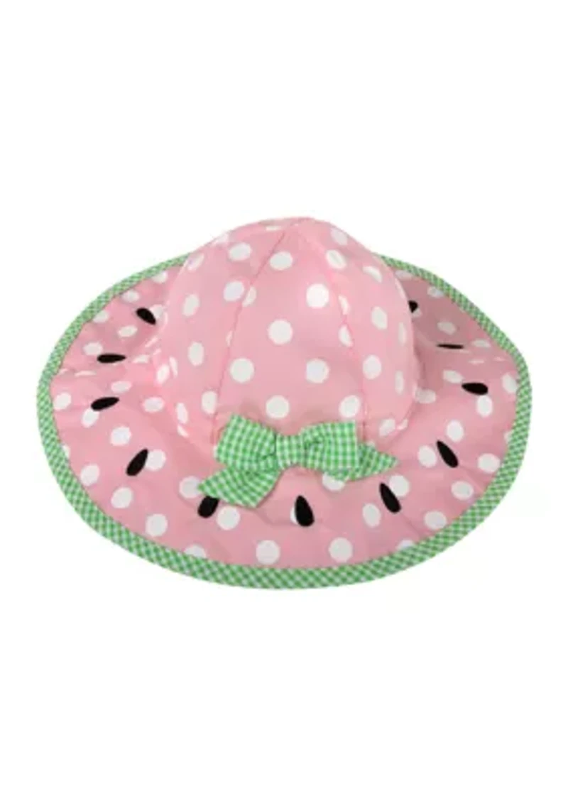 Watermelon Gingham Sun Hat