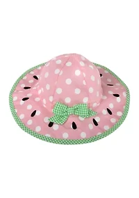 Watermelon Gingham Sun Hat