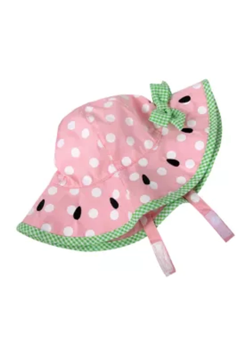 Watermelon Gingham Sun Hat