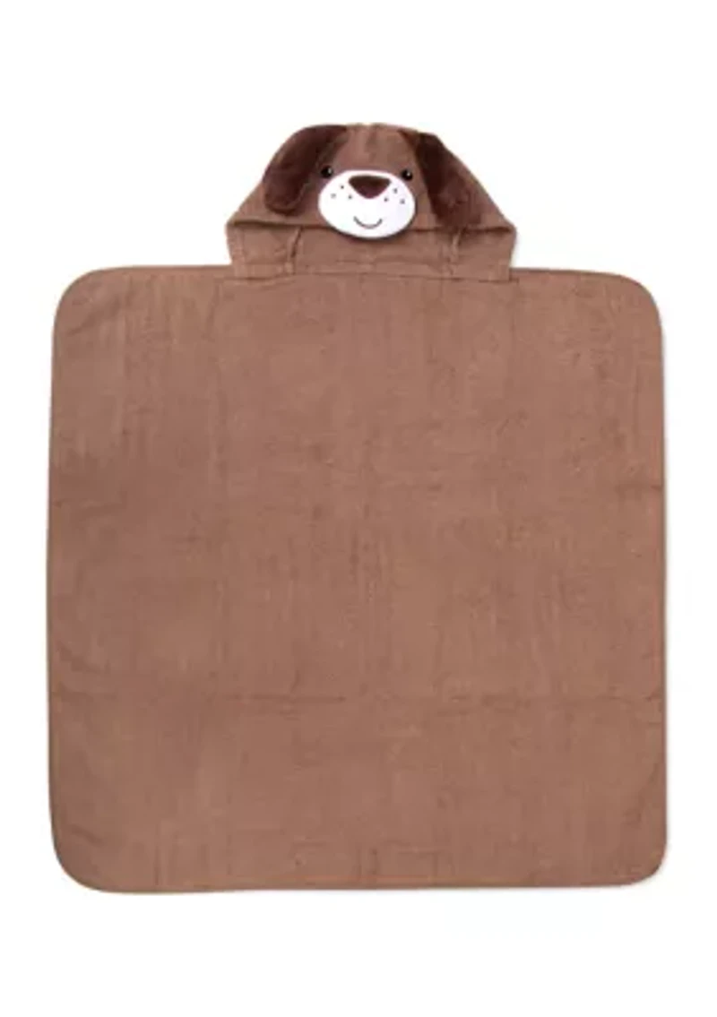 Baby Boys Dog Hooded Towel