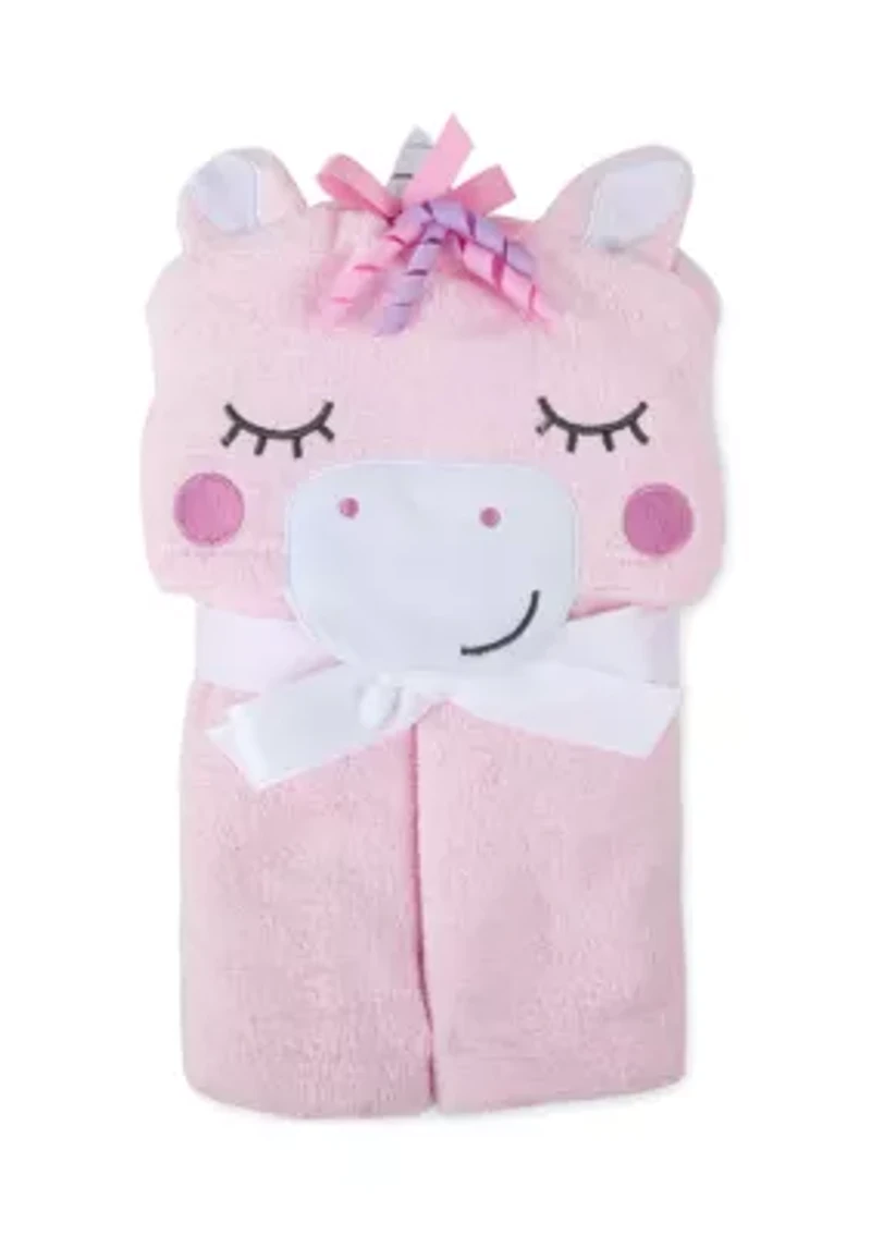 Baby Girls Unicorn Hooded Towel