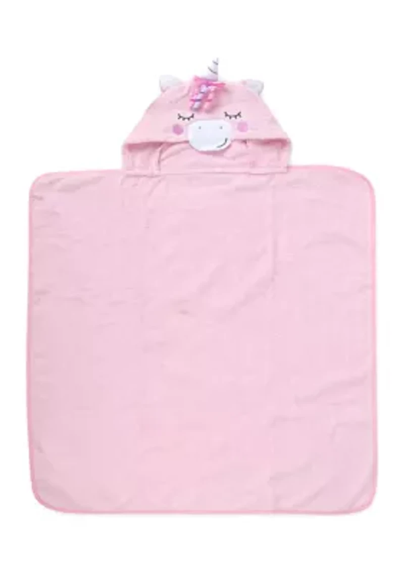 Baby Girls Unicorn Hooded Towel