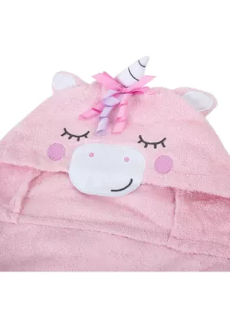 Baby Girls Unicorn Hooded Towel