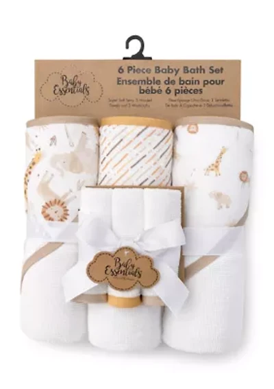 Baby 6 Piece Towel Washcloth Set