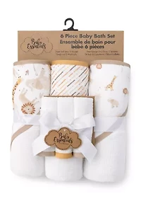 Baby 6 Piece Towel Washcloth Set