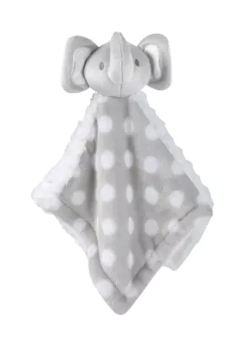 Baby Polka Dot Blanket with Elephant
