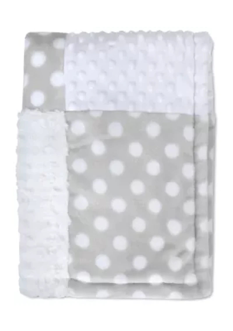 Baby Polka Dot Blanket with Elephant