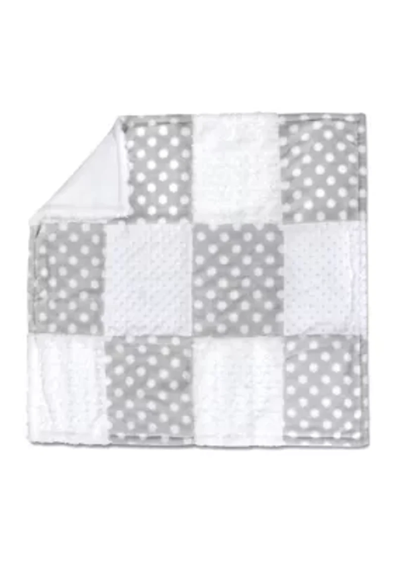 Baby Polka Dot Blanket with Elephant