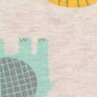 Baby Boys Zoo Animal Printed Swaddle with Cap