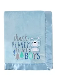 Thank Heaven For Little Boys Receiving Blanket