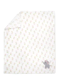 Baby Girls Flower Elephant Blanket