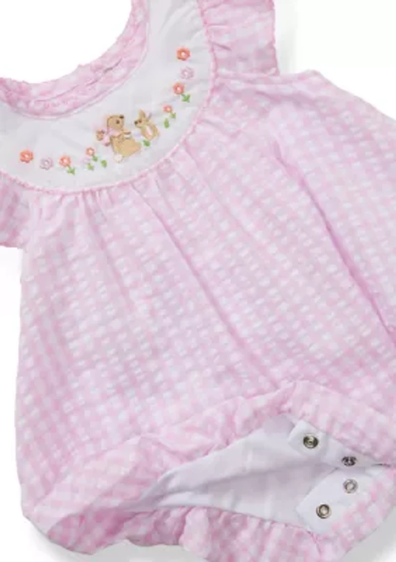Baby GirlsGingham Bubble Outfit