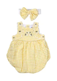 Baby Girls Gingham Romper