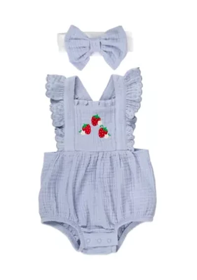 Baby Girls Strawberry Romper