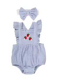 Baby Girls Strawberry Romper