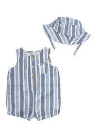 Baby Boys Striped Romper