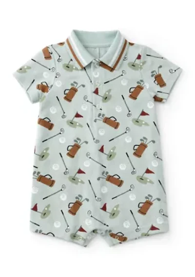Baby Boys Golf Print Romper