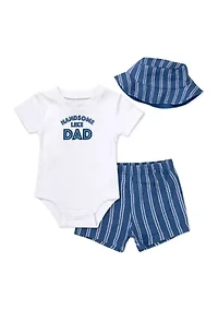 Baby Boys Handsome Like Dad Set
