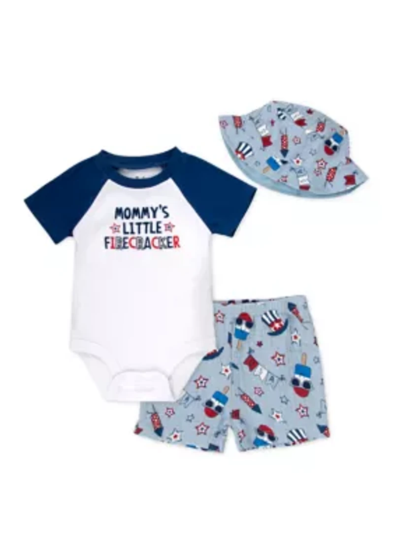 Baby Boys Mommy's Firecracker Set