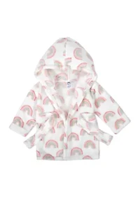 Baby Girls Rainbow Printed Robe with Blanket