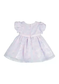 Toddler Girls Floral Printed Organza Dress